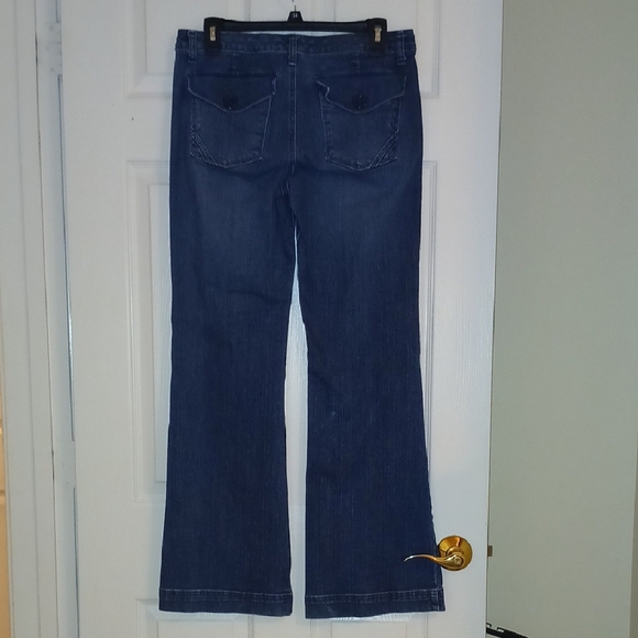 Duck Head Dark Blue Denim Wide Leg Jeans - Picture 3 of 7